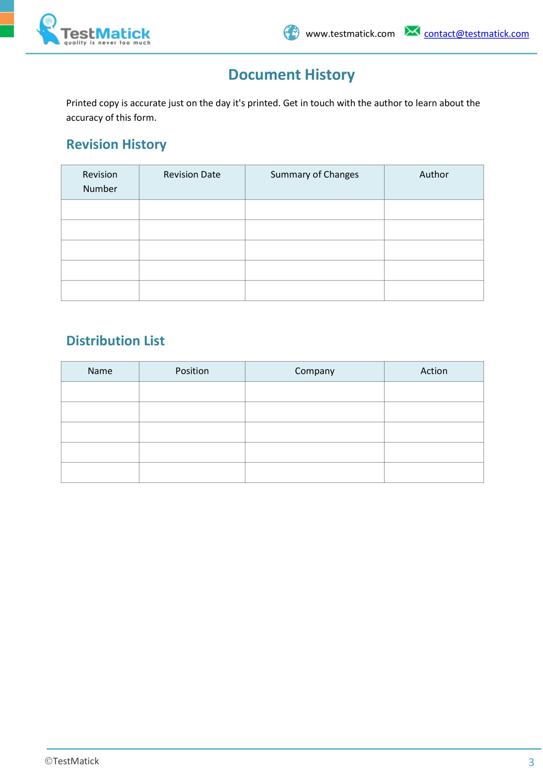 Requirements Traceability Matrix