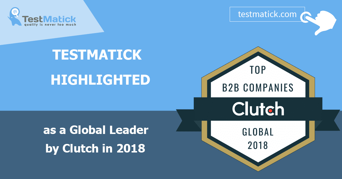 Testmatick визнаний світовим лідером за версією Clutch у 2018 році
